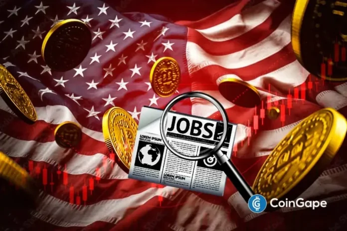 The US initial jobless claims came in lower than expected, according to an official release on Thursday, April 16. The Department of Labor revealed that initial jobless claims reduced significantly for the week ending April 11. BTC price dropped immediately after the figures were published. Ad Ad Bitcoin Drops Amid US Initial Jobless Claims Data
The post <a href="https://coingape.com/breaking-us-initial-jobless-claims-come-lower-than-expected-btc-price-reacts/">Breaking: US Initial Jobless Claims Come Lower Than Expected, BTC Price Reacts</a> appeared first on <a href="https://coingape.com/">CoinGape</a>.